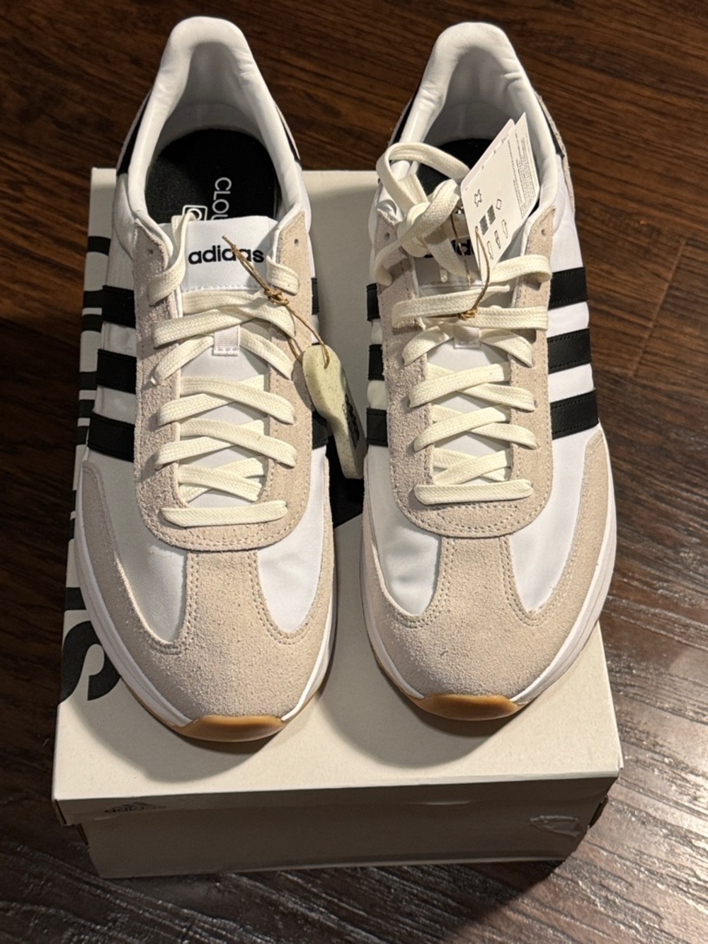 adidas NEW IN 📦 White and Black Athletic Shoes, Sz 12 - Picture 10 of 11